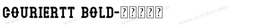CourierTT Bold字体转换